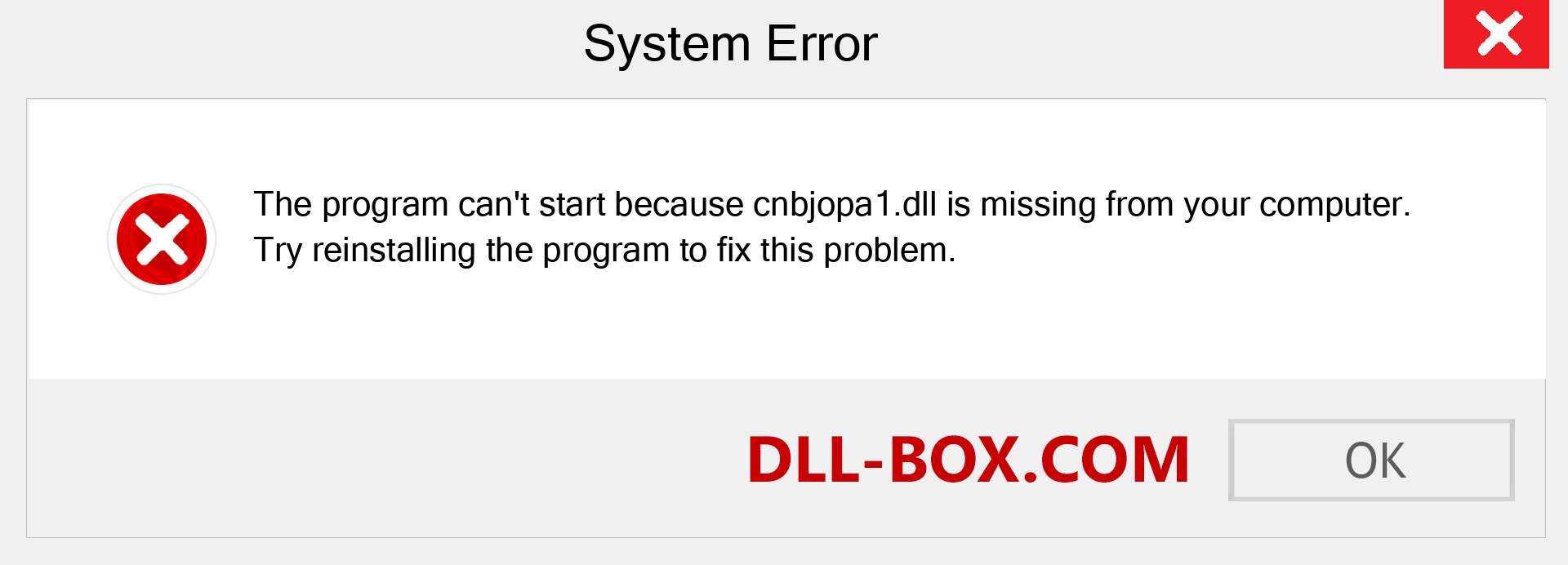  cnbjopa1.dll file is missing?. Download for Windows 7, 8, 10 - Fix  cnbjopa1 dll Missing Error on Windows, photos, images